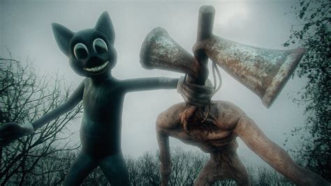 Siren Head vs Cartoon Cat .